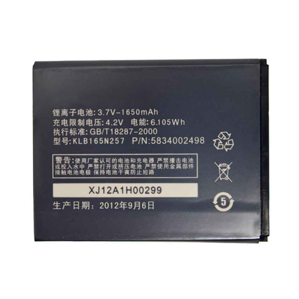 Batería para klb165n257